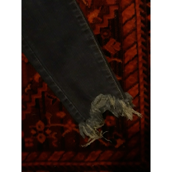 5  7 15 Dark Shark Bite High Rise Skinny - Picture 4 of 8